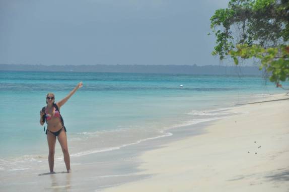 Cores inacreditáveis em Cayo Zapatilla, uma das pequenas ilhas de Bocas del Toro, no norte do Panamá
